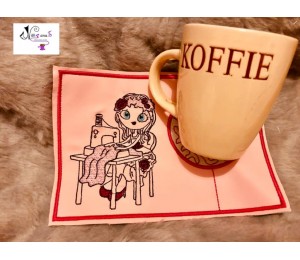 Stickserie ITH - Mug Rugs Sewing Girls